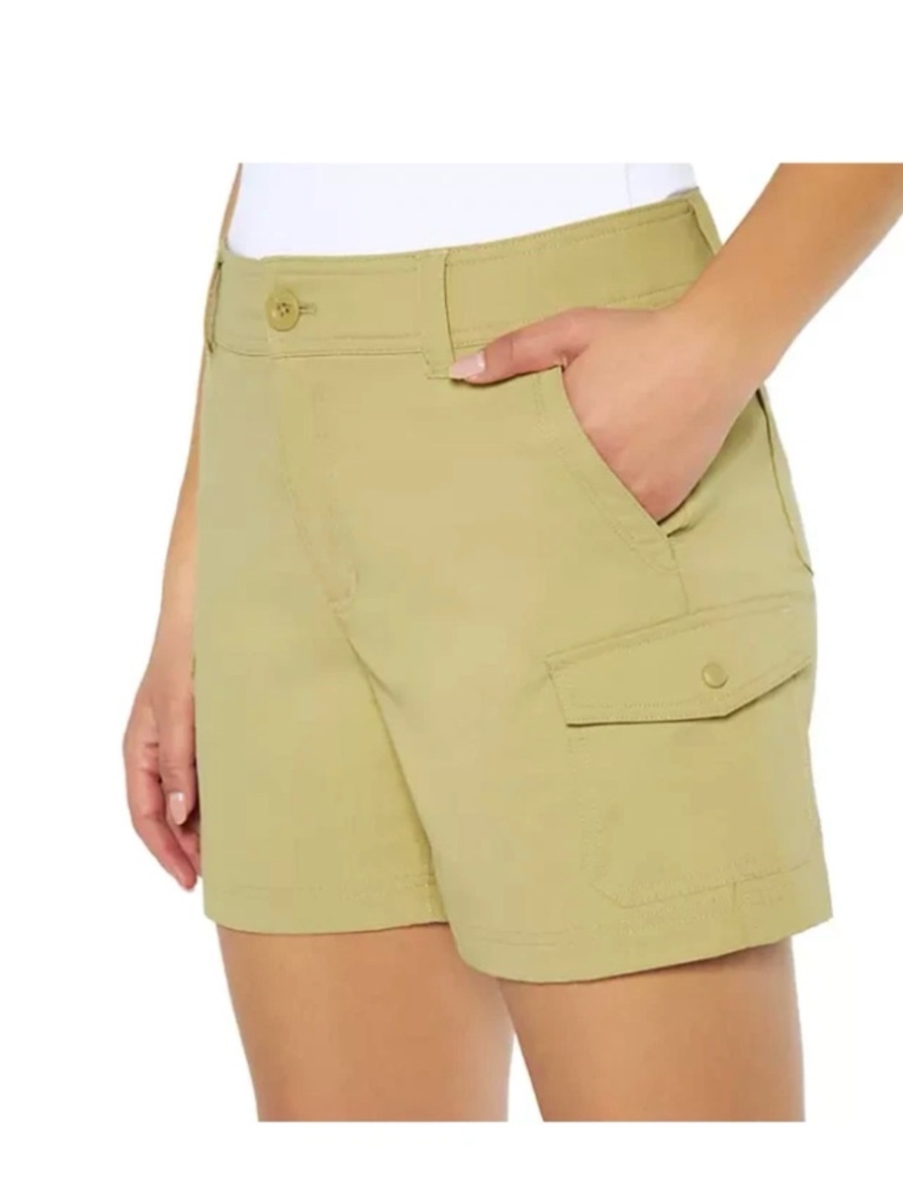 Eddie Bauer Women's Olive Green Cargo Shorts